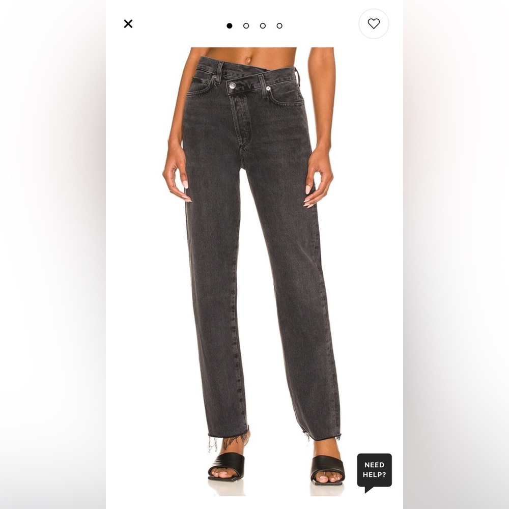 Agolde Criss Cross Straight Jeans
